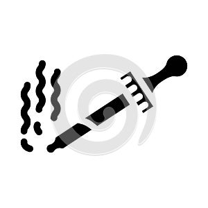 fragrance smell glyph icon vector illustration