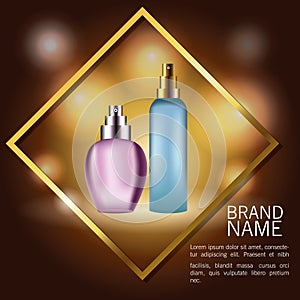 Fragrances products bottles photo