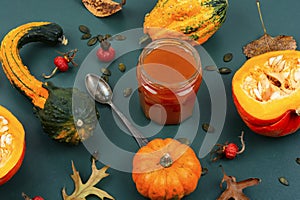 Fragrant autumn pumpkin, squash jam