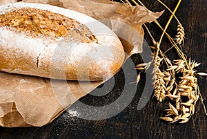 Fragrant fresh-baked rye bread