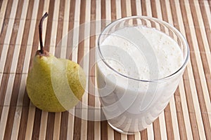 Fragrant fresh pear smoothy