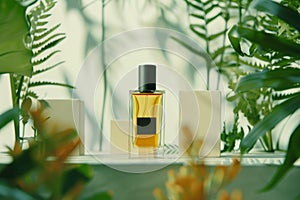 Fragrant fruity perfume packaging releases luxury-item aromas, engaging the senses with crafted-bottle perfumery that delivers del