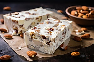 Fragrant Nutty nougat. Generate Ai