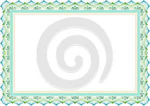 Frame - border template guiloche & islamic style photo