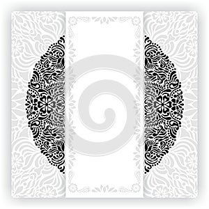 Frame border template for invite or greeting card