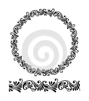 Frame border template for invite or greeting card