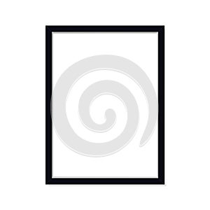 Frame, border with a white background. Vector image of a flat empty frame.
