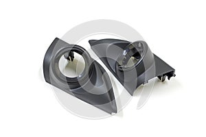 Frame of car audio speaker on white background, Isolated, Car maintenance service