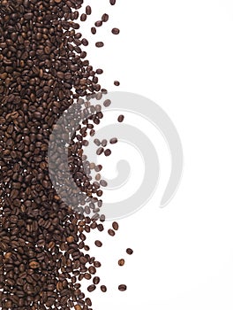 Frame of coffee beans
