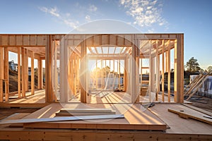 frame construction, wooden frame house, Wooden framework,