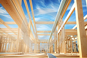 frame construction, wooden frame house, Wooden framework,