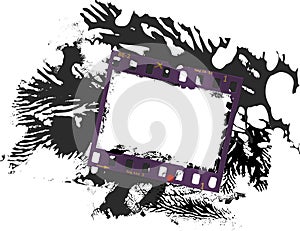 Frame of film, grungy photo frame