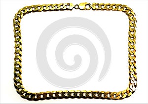 Frame of gold chain.