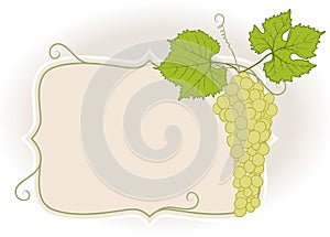 Frame with grapes