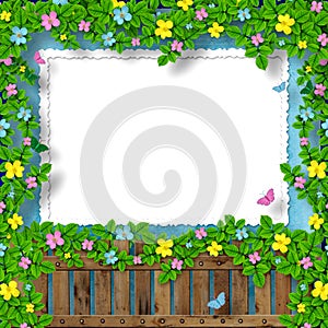 Frame for greeting or congratulation