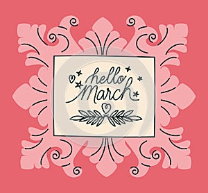 frame of hello march