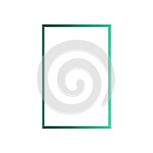 Modern Glossy Gradient Photo Frame Design