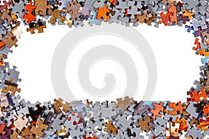 Frame of Jigsaw Puzzle Pieces