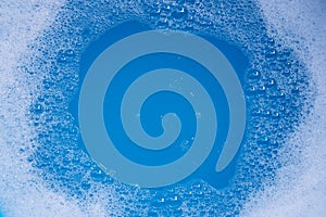 Frame made of detergent foam bubble