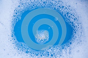 Frame made of detergent foam bubble