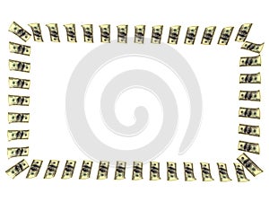 Frame made out of dollars