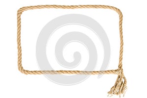 Frame made from rope