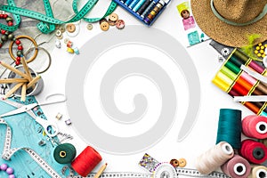 Frame made of tailoring objects