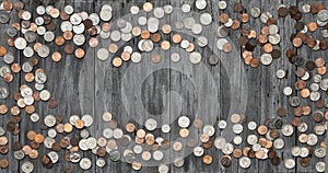 Frame Money Coins Background