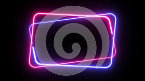 frame neon commercial advertising background neon frame background animation