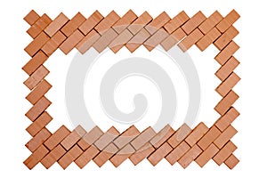 Frame offset model stones isolated on white