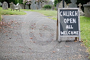 A frame for an open church