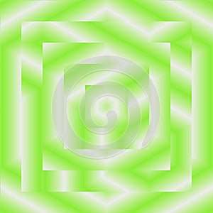 Frame pattern squares retro background with light green rays and white for springcard or banner