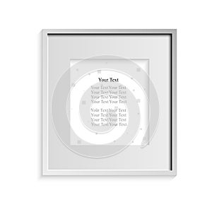 Frame for photos of gray on a white background