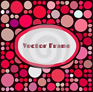 Frame with random colored circles