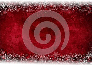 Frame from snowflakes