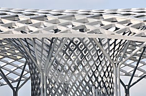 Frame of steel structure construction