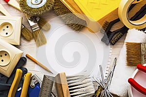 Frame of tools for home repairs