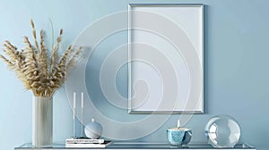 The frame and vase.AI generated image