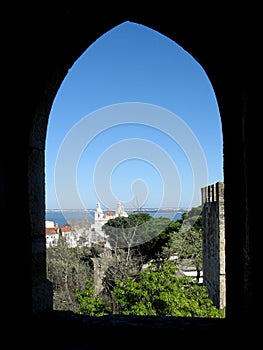Frame view from Lisbon castle