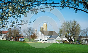 Framed Amish Farm