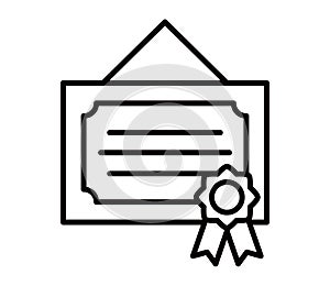 framed certificate icon