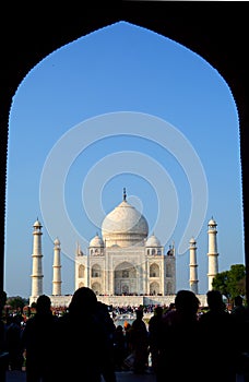 Framed. Taj Mahal. Agra, Uttar Pradesh. India