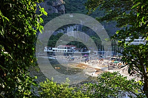 Framed View of Praia Vermelha from Pista Claudio Coutinho - Rio de Janeiro, Brazil