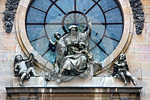 Framed window in medieval and classical architecture