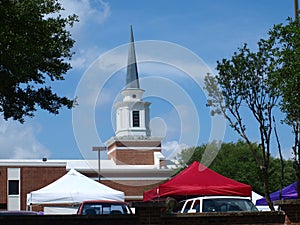 A Framers Market In A Church Parking Lot