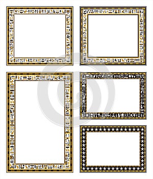 The frames of ancient Egyptian motif