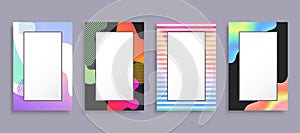 Frames Collection Design, Vector Illustration
