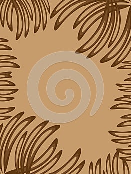 Frames with decorative brown fragments