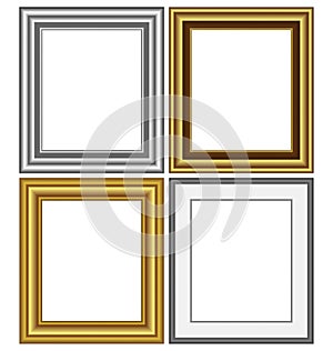 Frames isolated on white