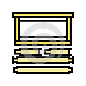frames langstroth beekeeping color icon vector illustration